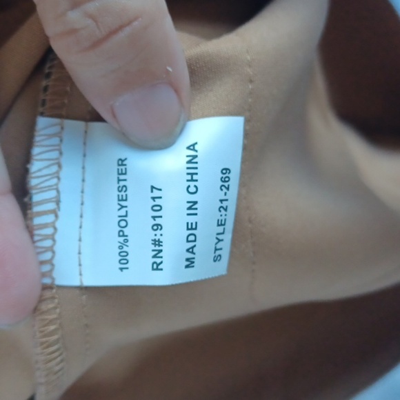 Anthropologie Solitaire Brown Floral Faux Suede Open Jacket Blazer Womens Sz S - Picture 7 of 8